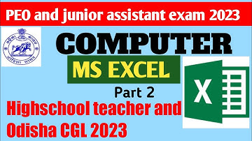 PEO and JA EXAM 2023 || computer class || Ms Excel