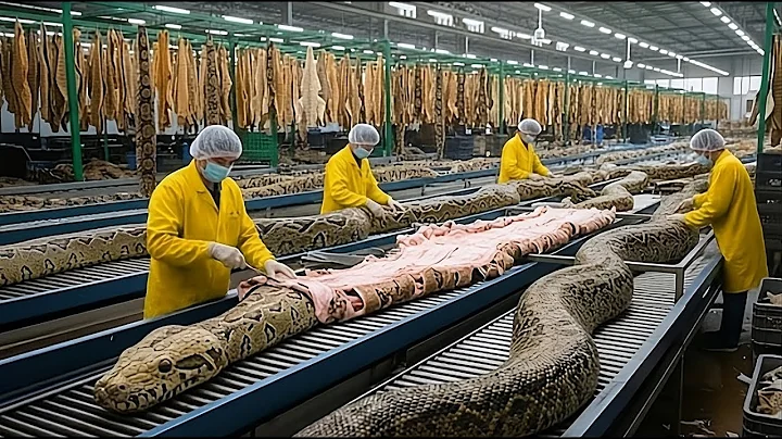 Inside the Snake Leather Factory - How Python Skin Becomes $10,000 Luxury Bag & Shoes (Full Process)