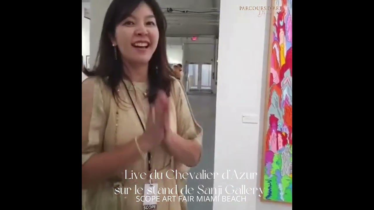 Parcours d'art by DTICOMART * Foire d'art SCOPE ART FAIR, Miami Beach **Live violon in SANJI GALLERY
