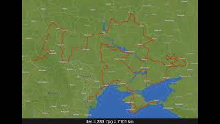 GA — Ukraine TSP: Genetic Algorithm