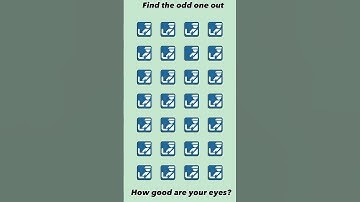 Find the odd one out - How fast can you find it #games  #gaming #shorts #puzzle