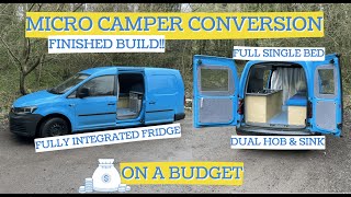 VW Caddy MICRO CAMPER Conversion FINISHED BUILD