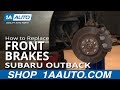 How to Replace Front Brakes 2002-05 Subaru Outback