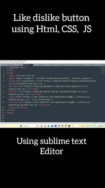 How to Add a Like or Dislike Button using HTML, CSS & JS #coding # ...