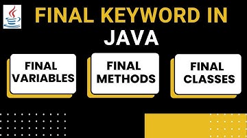 final Keyword in #java? Understanding final variables, final methods, final class #javabasics