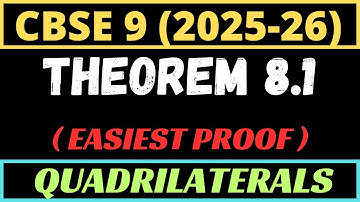 PROOF OF DIAGONAL DIVIDING A PARALLELOGRAM INTO TWO CONGRUENT TRIANGLES? | CBSE 9 (2025-26)