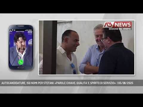 AUTOCANDIDATURE, 150 NOMI PER STEFANI: «PAROLE CHIAVE: QUALITA' E SPIRITO DI SERVIZIO»  | 05/08/2025