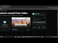 RemoveAudio from your Video