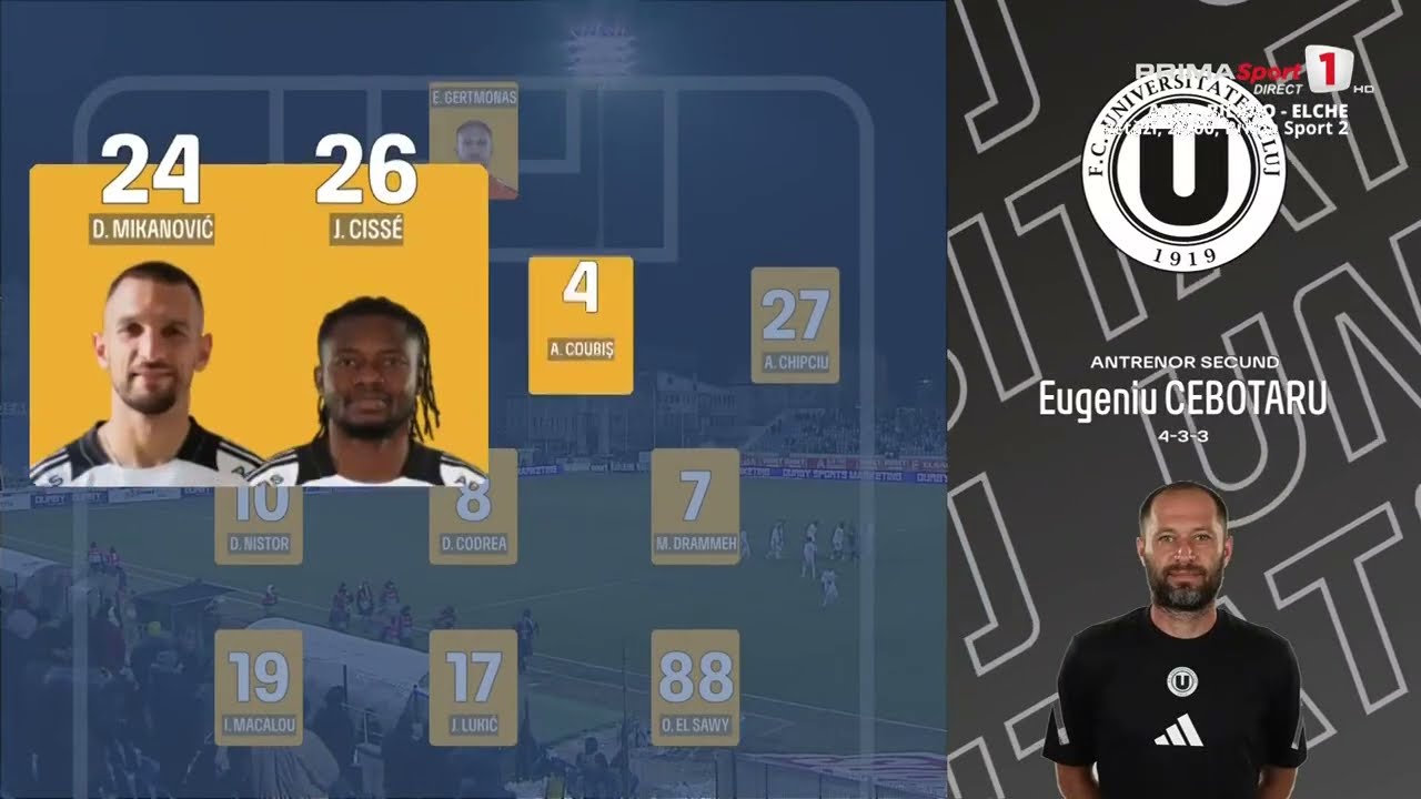 FC Botoşani – ”U” Cluj, LIVE la Prima Sport 1 şi PrimaPlay.ro!