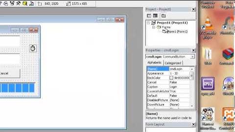 Membuat Form Login menggunakan visual basic 6.0