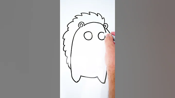 How to Draw Cute Hedgehog / Whiteboard drawing EZ #shorts