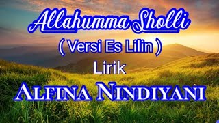 Alfina Nindiyani / Allahumma Sholli / versi Es Lilin ( lirik )