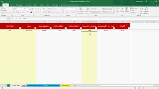 Easy to Use Inventory Template for Excel