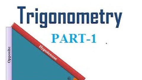 WCS -Trigonometry - Part 1 (for all FIRST year ENGINEERING Trades)