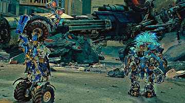 TRANSFORMERS DARK OF THE MOON | Wheelie and brains find Decepticon ship | full HD4K