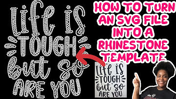 How to create a rhinestone template from an SVG file|| beginners friendly rhinestone tutorial
