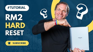 reMarkable 2 Tutorial - Hard Reset