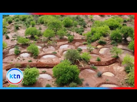 Wakulima Ndetani Kibwezi Watumia Mfumo Wa Teknolojia Mpya Wa Half Moon Kurekebisha Ardhi 