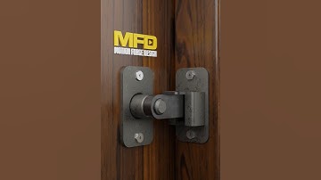 Sliding door lock diy homemade door latch #shorts #satisfying #asmr #3d