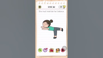 Brain Test All Star Level 160 Answer | She must maintain her balance