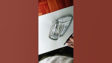 3D Art Realistic Glass #shorts #youtubeshorts #shortsart #art #artist #3d #realistic #rahiljindran