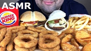 ASMR BURGER KING WHOPPER ROLL, WHOPPER BBQ, ONION RINGS, CHEESY CHICKEN & FRIES (Eating Sounds)