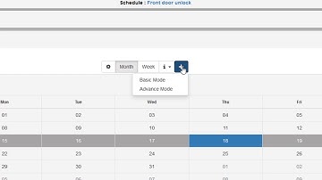 How to create a door unlock schedule