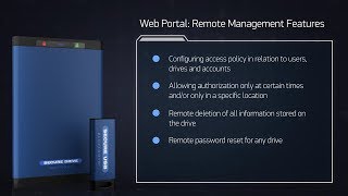 Remote Management for SecureDrive BT Presentation screenshot 2