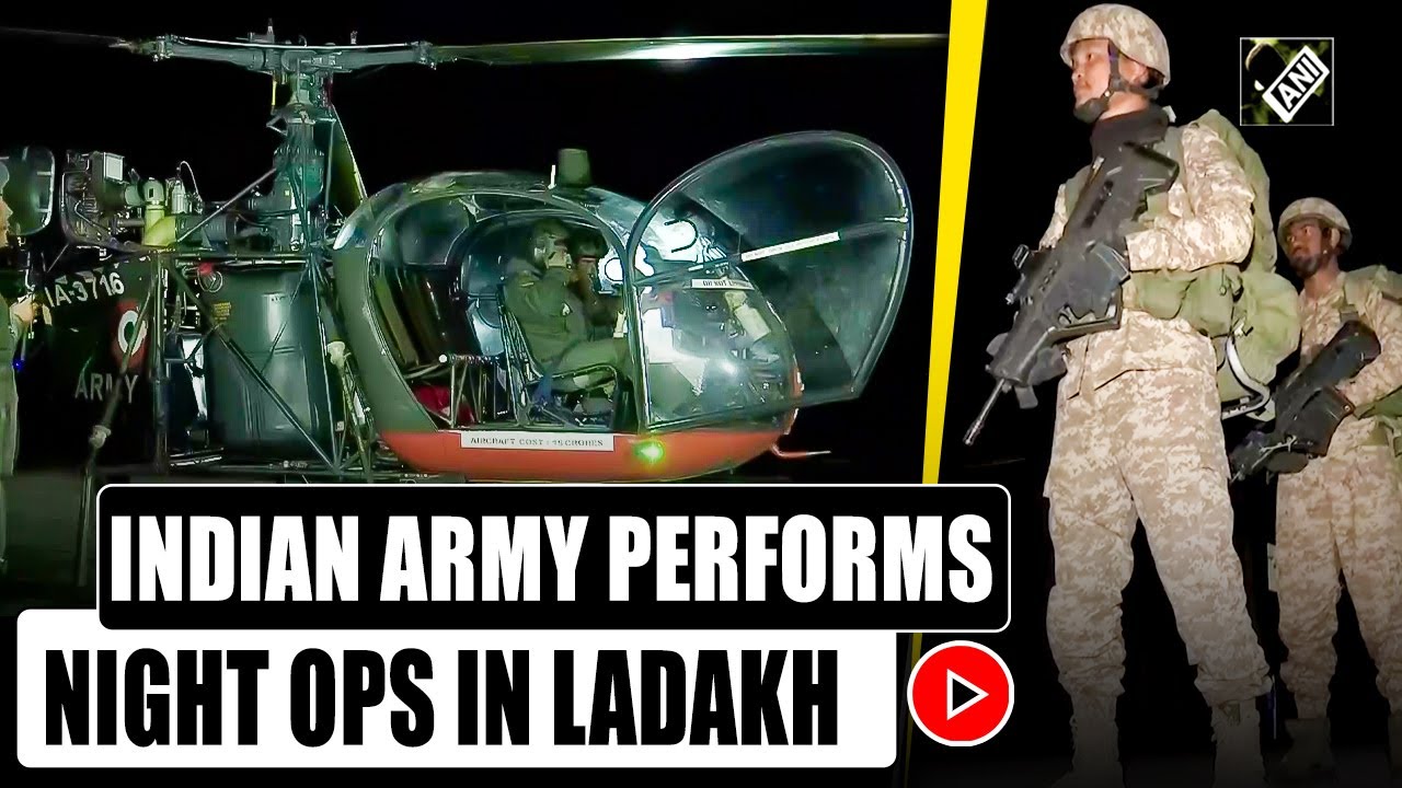 Witness Indian Army’s heroics as they perform Night Ops amid high altitude in Ladakh
