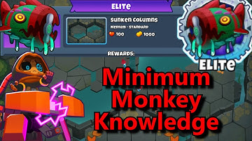 Bloonarius Elite  ||  Minimum Monkey Knowledge || Sunken Columns