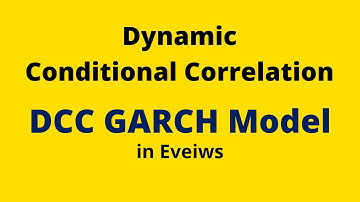Dynamic Conditional Correlation DCC GARCH Model in Eveiws
