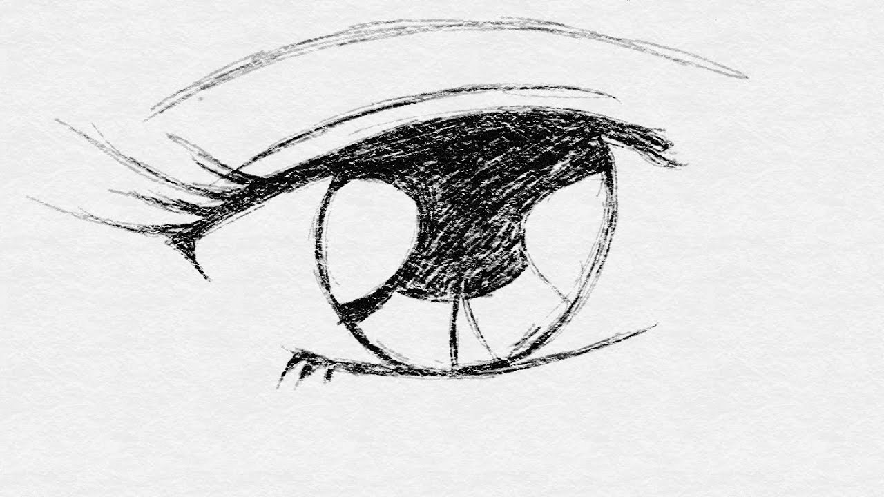 Drawing anime eye - How to draw Anime Eyes in a funny crooked way LOL ...