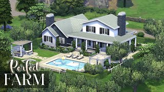 PERFECT MODERN FARMHOUSE | NO CC | 3 Bdr + 3 Bth | The Sims 4: Speed Build