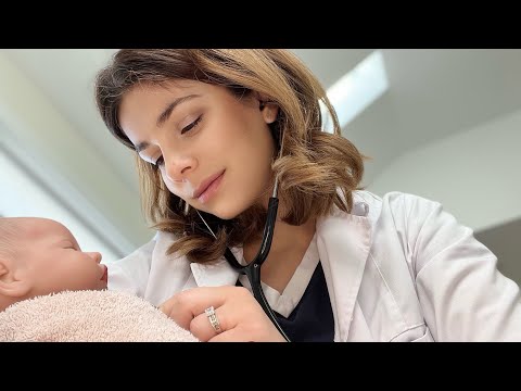 ASMR Home Doctor Delivers Your Baby 🍼👶🏻 Whispered Medical Role-play (not a real baby) PART 2