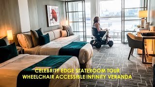 Celebrity Edge Stateroom Tour Wheelchair Accessible Infinity Veranda Cabin 8232