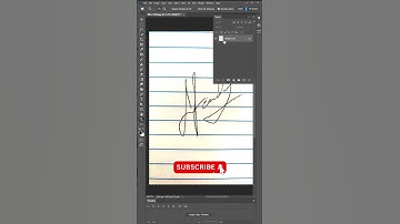 Digital Signature Photoshop Tutorial #shorts