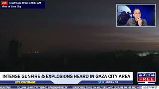 WAR IN GAZA! Gunfire & Explosions Heard
