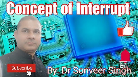 #Lecture-38 #Microprocessor & Peripheral Devices #Concept of Interrupt | Hindi | English