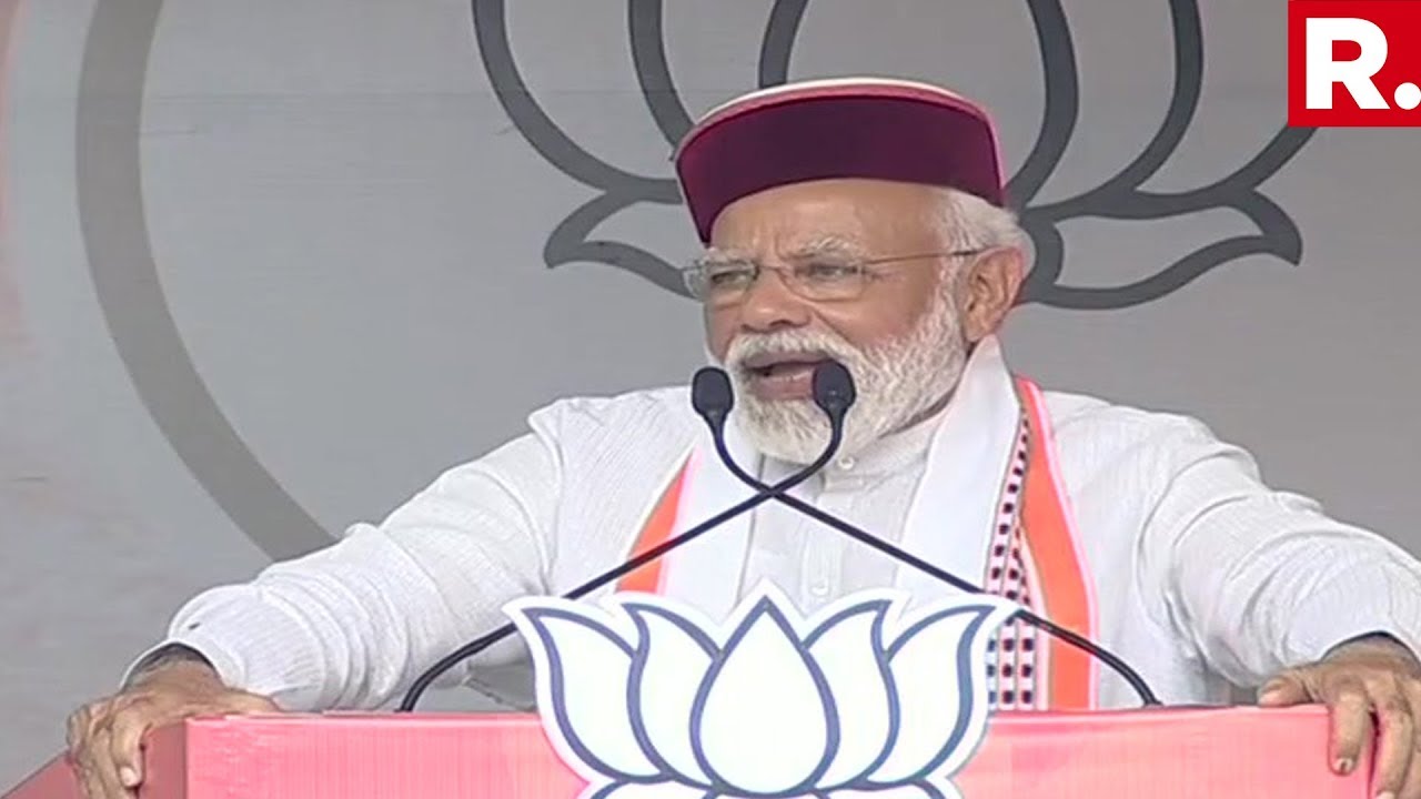 PM Narendra Modi Addresses A Rally In Solan, Himachal Pradesh