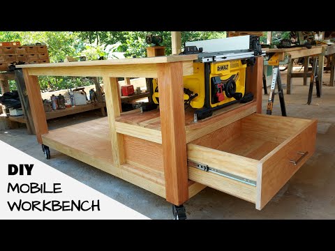 how to make a workbench with built in table saw dewalt dwe7485