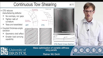 Mass optimisation of variable stiffness wing panels