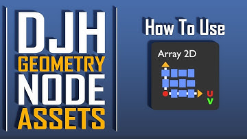 Array 2D - How to Use DJH Geometry Node Assets