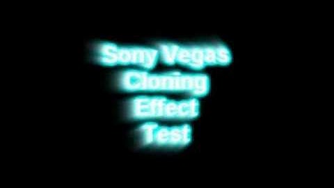 Sony Vegas 8.0 Cloning test