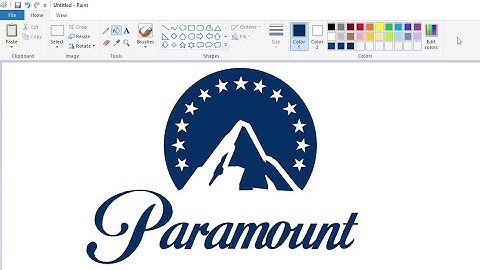 How to draw the Paramount Global logo using MS Paint | How to draw on your computer