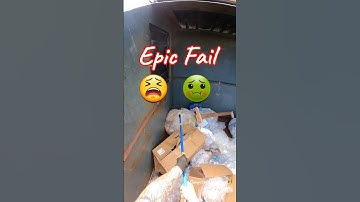 Epic Dumpster Dive King Fail !! Watch the ending #dumpsterdiveking #dumpsterdiving #fail #fails #lol