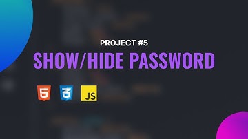 Simple html css javascript project for beginner make show and hide password