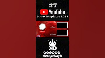 YouTube Outro Template 7 For YouTube Channels 2023 No Text No Copyright Free Download