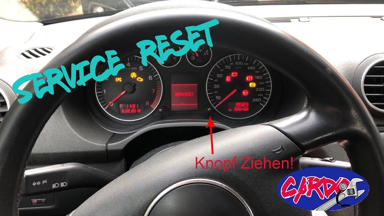 Service Zur U00fccksetzen  Service Reset Audi A3 8p