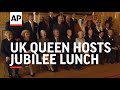 Uk queen hosts jubilee lunch for sovereign monarchs