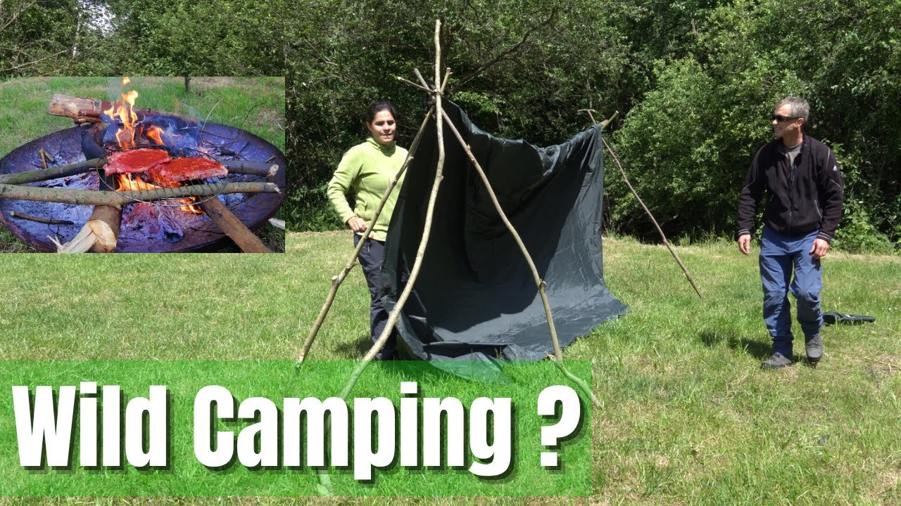 How to built the Perfect Wild Camping Tarp setup using Branches 4K